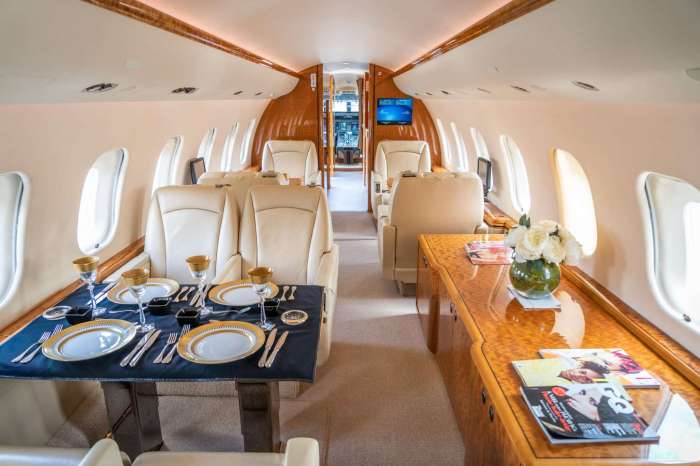 Private jet luxury lifestyle interior gulfstream magazine charter ivsp flying